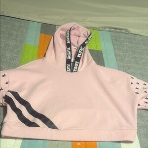 PLAYBOY Kids Light Pink Hoodie with Black Accents